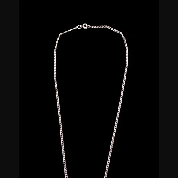 Vintage Avon Park East Collection Silver Tone Green Glass Stone Necklace 22" - Picture 5 of 7